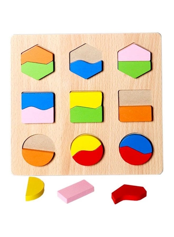 Wooden Children Educational Toy Montessori Color Math Shapes Geometric Puzzles - Image 1