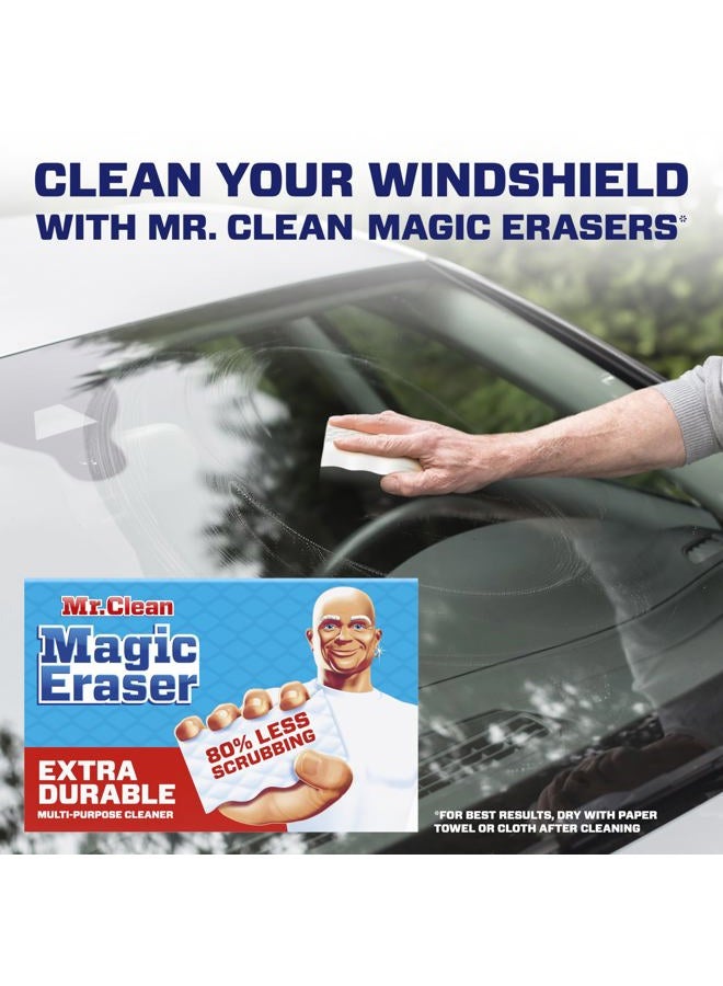 Mr Clean ممحاة سحرية، متينة للغاية، منظف متعدد الأغراض، للأحذية، الحمام، الدش، ونوافذ السيارات وزجاج السيارات، وسادات تنظيف، 10 قطع - Image 4