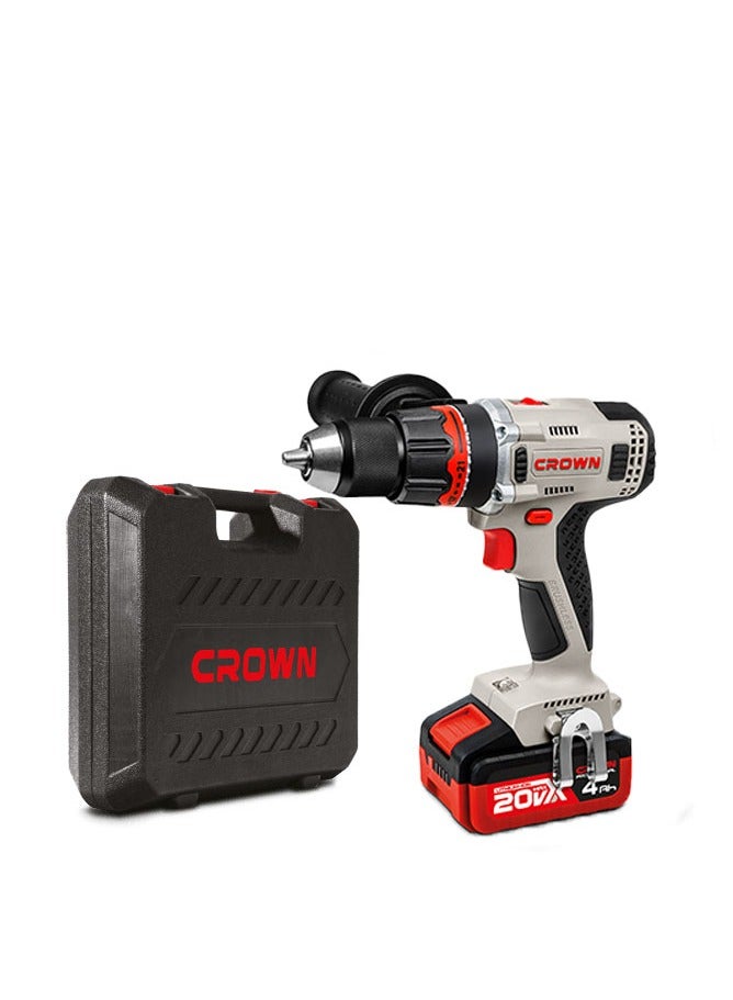 Crown BRUSHLESS CORDLESS IMPACT DRILL/SCREWDRIVER, 20V,2Ah CT21093XMS- 2 BMC