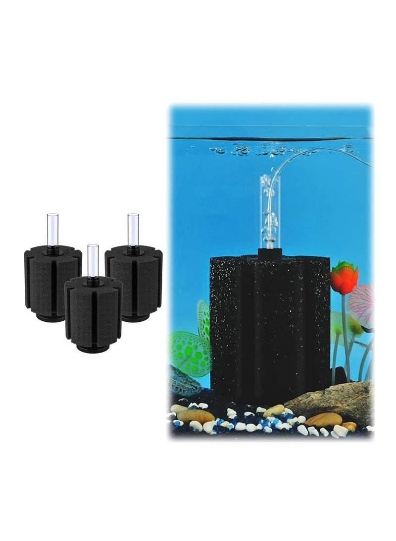 Aquarium Fish Tank Biochemical Cotton Filter, Nano Bio Sponge Filter, Quiet Betta Fry Shrimp and Small Fish Foam Filter, for Fish Tank Up to 60 Gallon, Water Fairy Cotton 3 Pack, XY-380 - Image 1