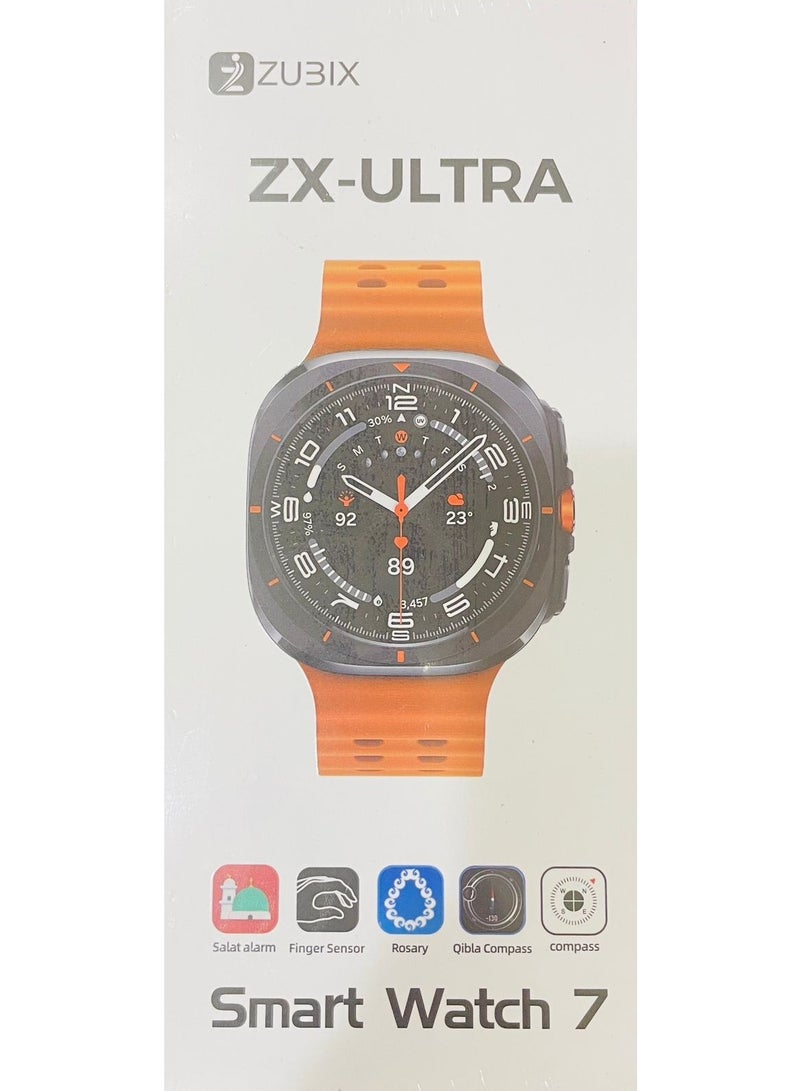 زوبيكس ساعة ZUBIX Watch Ultra الذكية مقاس 47 مم، لمراقبة الصحة، وتتبع اللياقة البدنية، باللون الفضي - Image 2