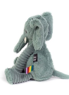 Les Deglingos Dimoitou the Elephant Plush Toy - Mint Green Corduroy Elephant with Long Ears, Eco-Friendly, Machine Washable, Ideal for Babies and Toddlers  - Image 3