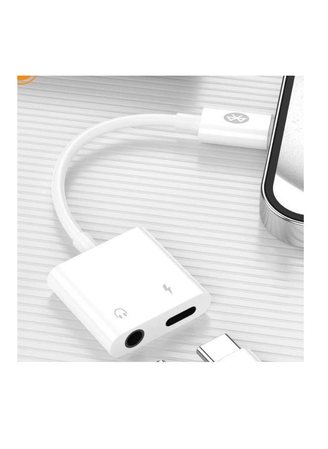 X-SCOOT XS-509 Fast Charging - 2 In 1 Converter - 3.5MM Audio + charger - White  - Image 2