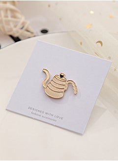 MIBRU Coffee Brooch Golden Drip Pot 