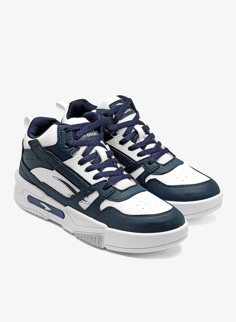 Asian Navy And White Casual Sneakers For Men And Boys