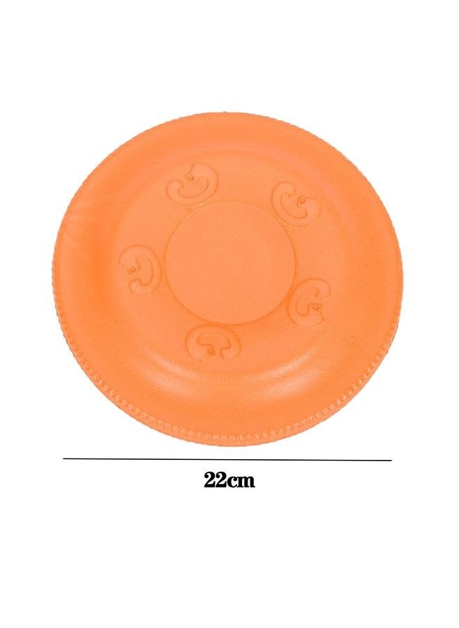 Neostyle Dog Frisbee,Sport Outdoor Interactive Dog Toys,Interactive Throwing Toy (22cm, Orange)  - Image 2