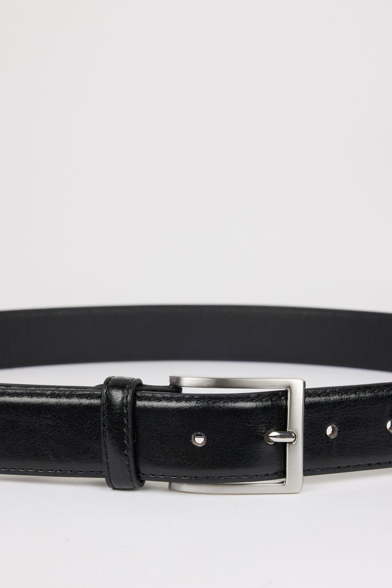 DeFacto Black Man Man Faux Leather Casual - Image 2