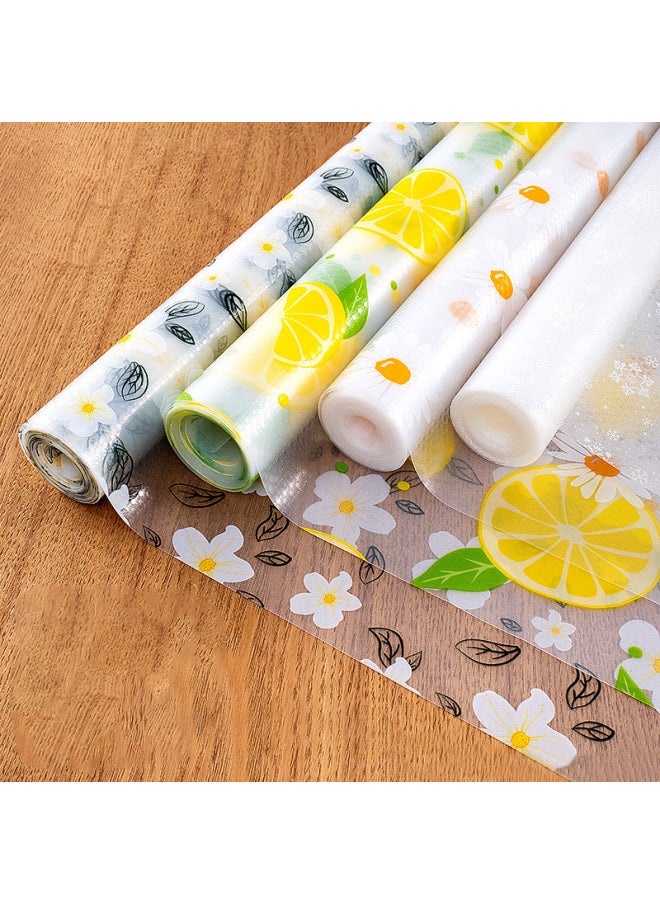 Generic - EVA Thickened Printed Table Mat Cabinet Mat Shoe Cabinet Drawer Moisture-proof Mat Paper Cutting Kitchen Waterproof Oil-proof Mat-Color:Black Dots-Specifications:30*150cm - Image 1