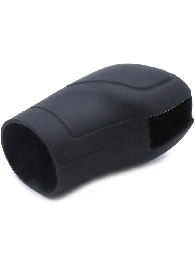 AUTUT Universal Elastic Silicone Car Automatic Gear Shift Knob Cover Car Shifter Protector, Black - Image 1