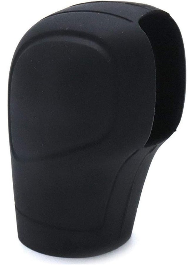 AUTUT Universal Elastic Silicone Car Automatic Gear Shift Knob Cover Car Shifter Protector, Black - Image 3