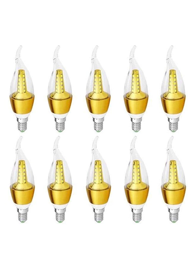 Generic - 10 Piece LED Candle Angular Bulb 5 Watt Warm Light - Image 1