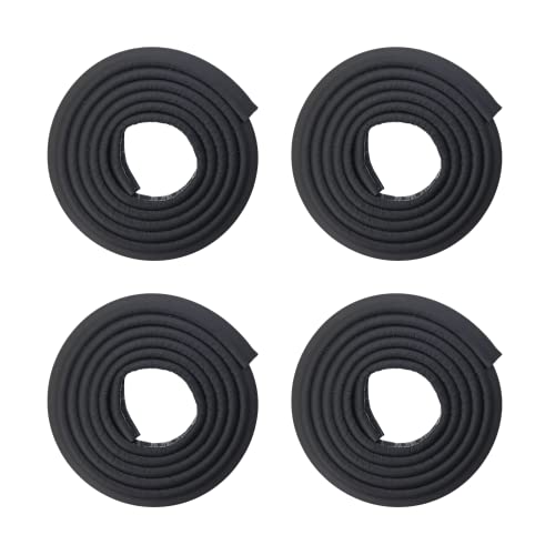 BabySafeHouse Child Proofing Pre-Taped Edge Guard Strip (26ft- Pack of 4) for Sharp Edges of Furniture & Corners (Black Color) - Image 1