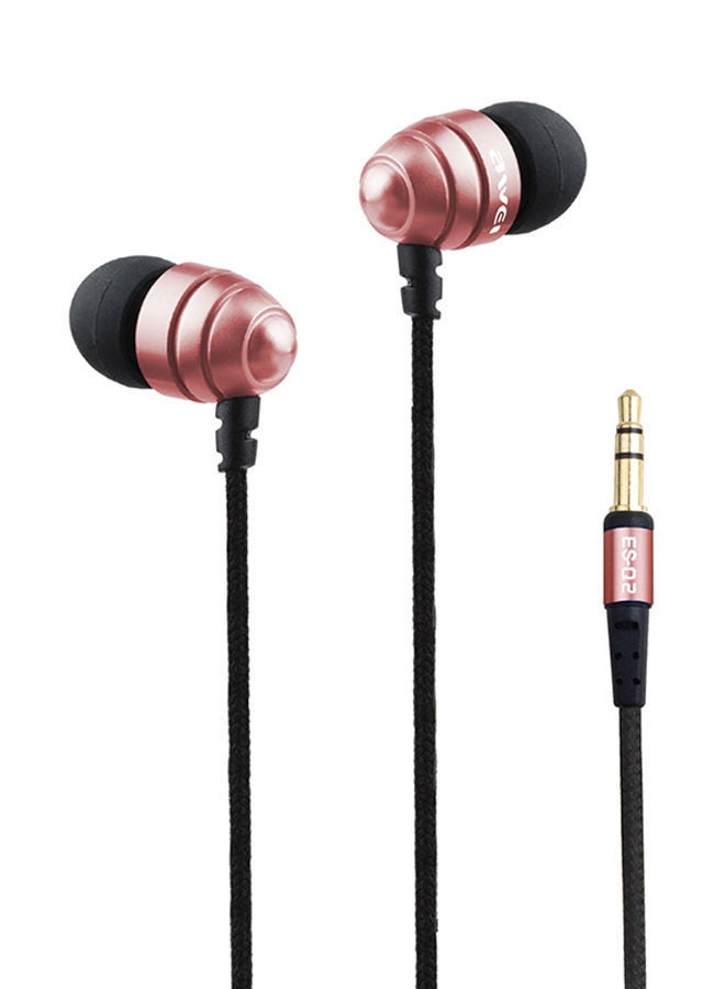 NIBEMINENT Stereo In-Ear Headset With Microphone Rose Gold/Black