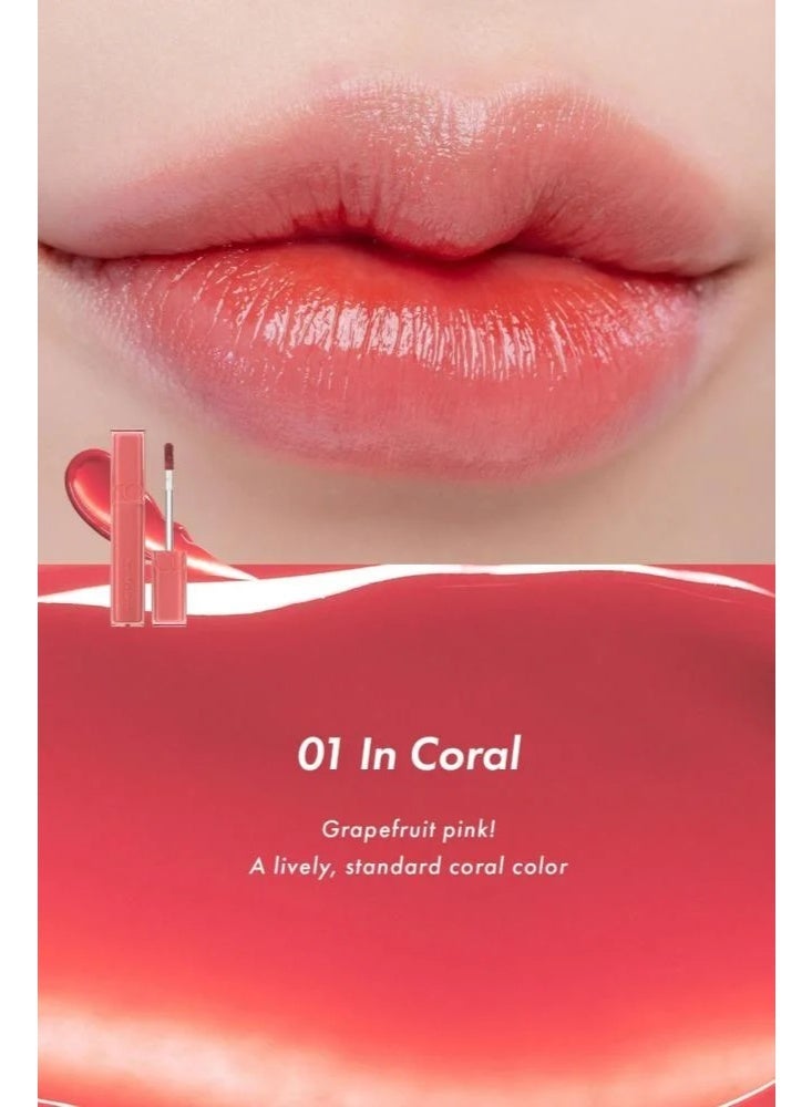 rom&nd Water Lip Tint - 01 In Coral, 5g - Image 2
