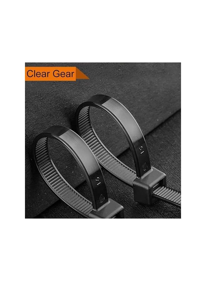 S-TOP Black Cable Ties,Heavy duty Zip Ties,Stable 24 inch Large Cable Wire Ties With 120 Pounds Tensile Strength Black (24inch black) - Image 3