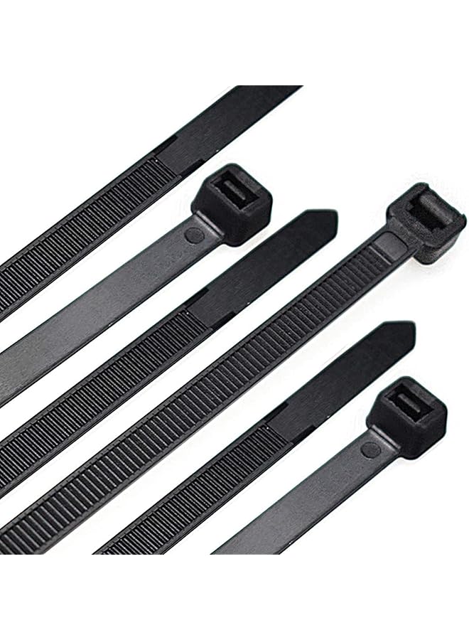 S-TOP Black Cable Ties,Heavy duty Zip Ties,Stable 24 inch Large Cable Wire Ties With 120 Pounds Tensile Strength Black (24inch black) - Image 1