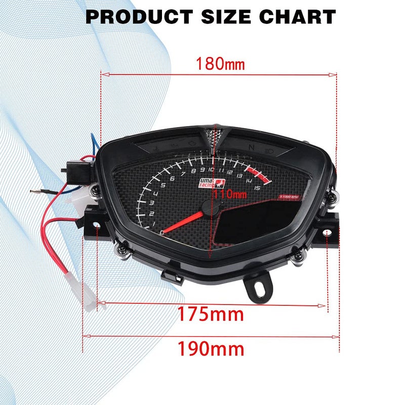 DEMULAX 7 Colors Motorcycle Speedometer Cluster - Image 2