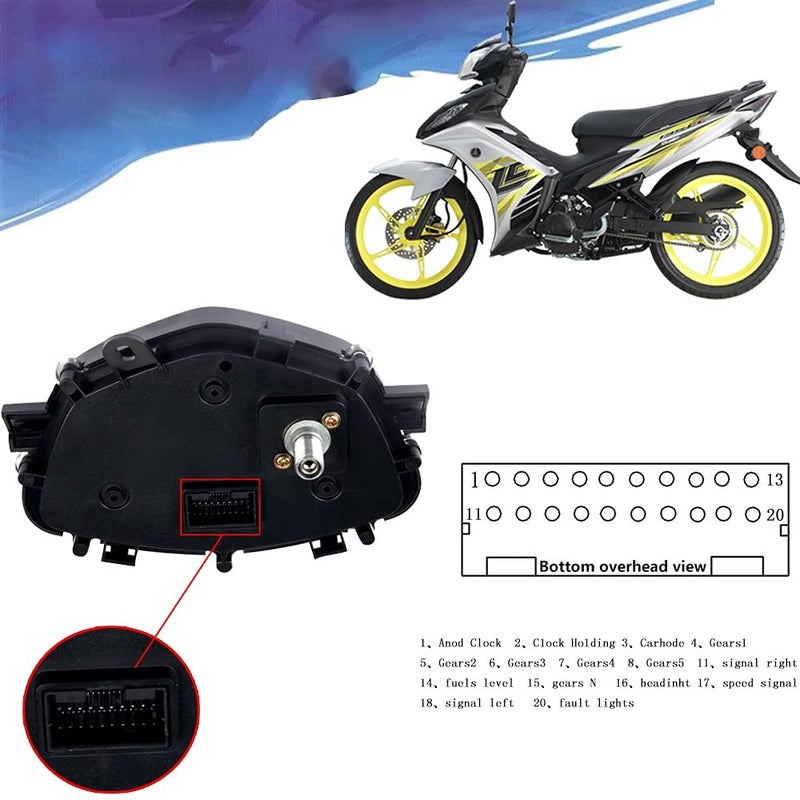 DEMULAX 7 Colors Motorcycle Speedometer Cluster - Image 5