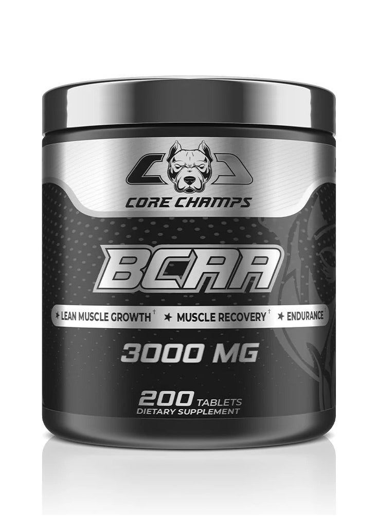 CORE CHAMPS Core Champs BCAA 3000, 200 Tablets 