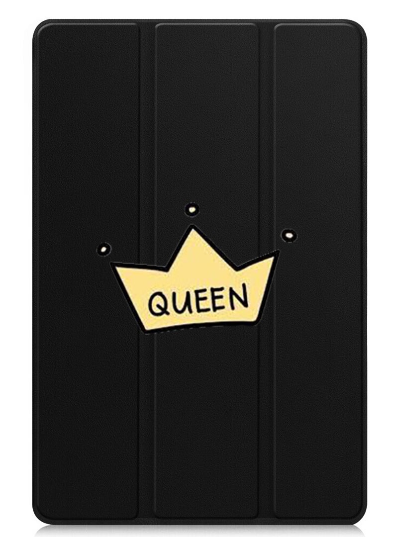 Theodor Protective Flip Case For OnePlus Pad 2 (2024) & OnePlus Pad Pro (2024) With Trifold Stand Auto Wake Sleep Shockproof Cover Queen crown - Image 1