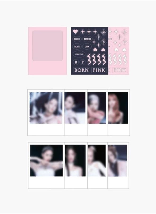 Black Pink Blackpink Born Pink Official Polaroid Photo and Sticker Set Jennie Version  - Image 3