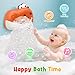 WAVISA Baby Bath Toys Rechargeable Dinosaur Bath Bubble Machine with Music Bathtime Bathtub Toys for Toddlers Birthday Easter Gifts Bubble Maker Toys for Kids Ages 13 48 Baby Gifts Red - Image 4