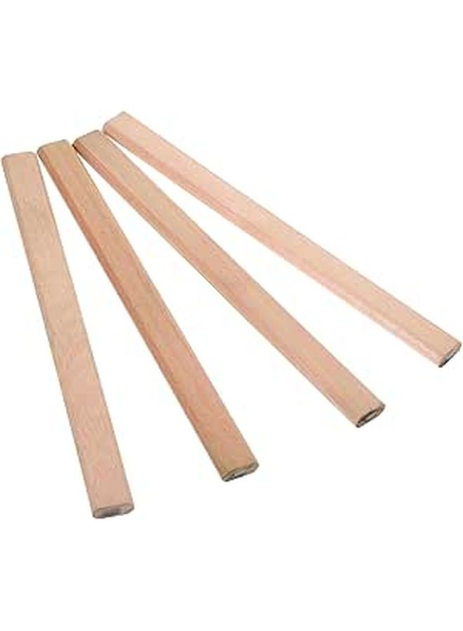 Natural Hb Graphite Woodworking Carpenter Pencils 4 Pack for Construction Drawing - Image 1