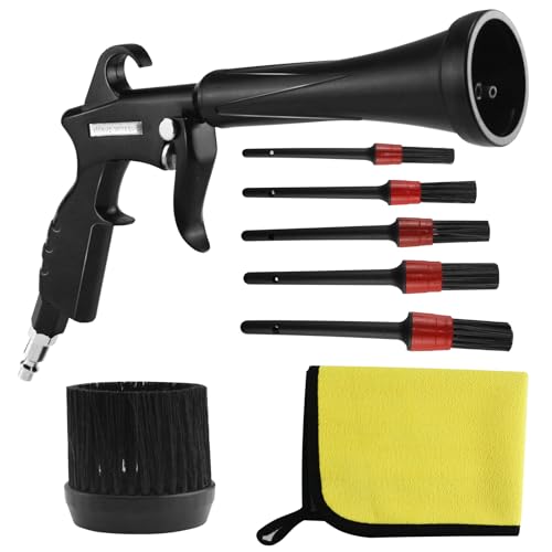HANDY Tornado Air Cleaning Gun with Rubber Guard and Brass Adjustable Air Flow Nozzle Air Gun for Compressor Pneumatic Tool for Dust Cleaning Car Detailing - Image 1