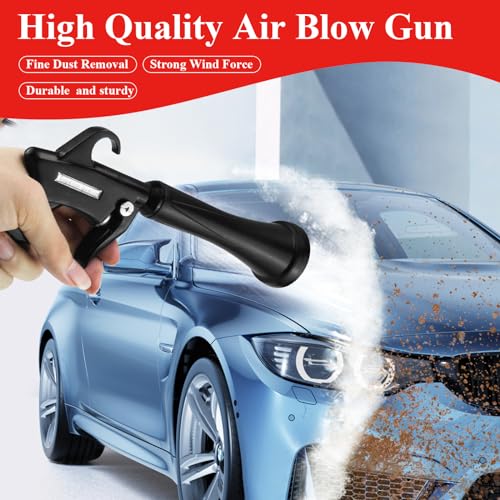 HANDY Tornado Air Cleaning Gun with Rubber Guard and Brass Adjustable Air Flow Nozzle Air Gun for Compressor Pneumatic Tool for Dust Cleaning Car Detailing - Image 4
