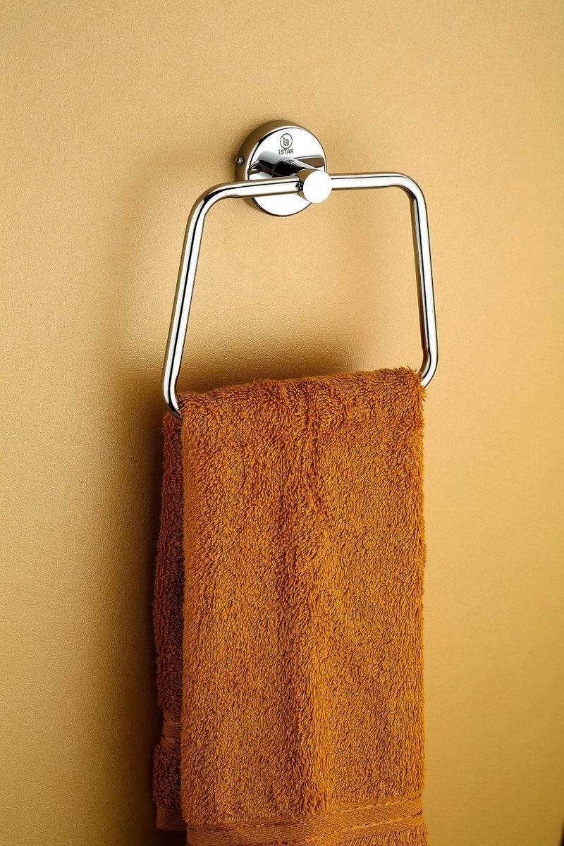 iSTAR Stainless Steel Towel Ring/Napkin Ring/Towel Stand for Bathroom Towel Holder with Chrome Finish (Pack of 1) - Image 5