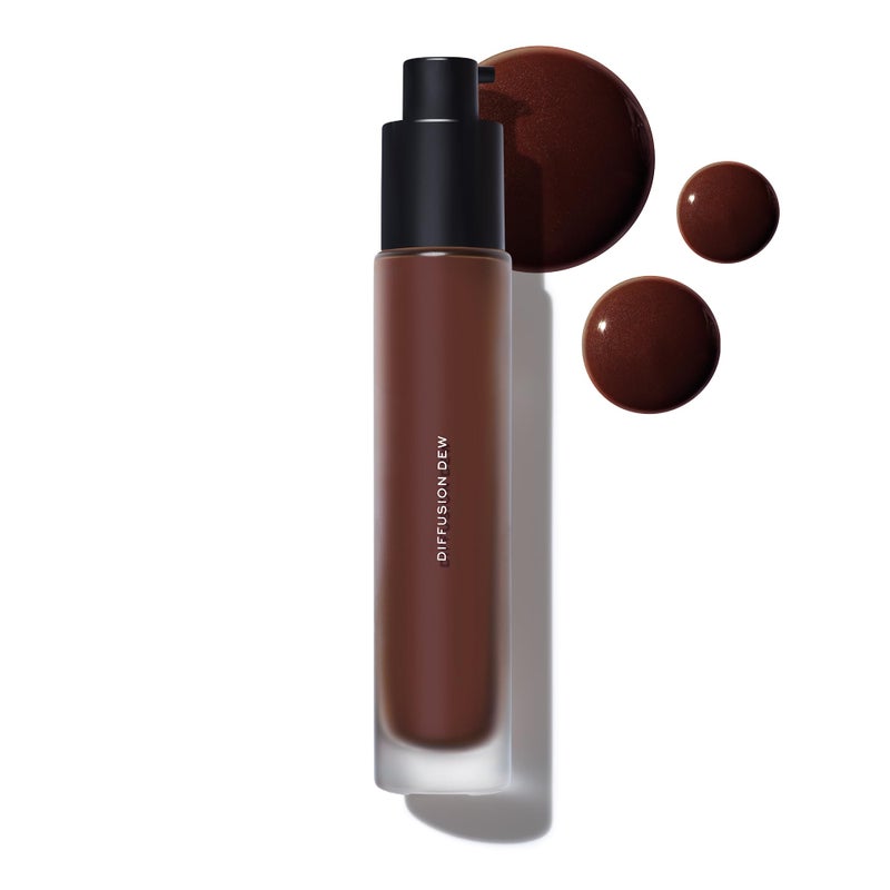 MAKE Beauty Diffusion Dew Skin Tint Sheer to Medium Coverage Radiant Finish Blurring Smoothing and Brightening for Glowing Complexion Enhanced with Niacinamide and Adenosine Espresso 20