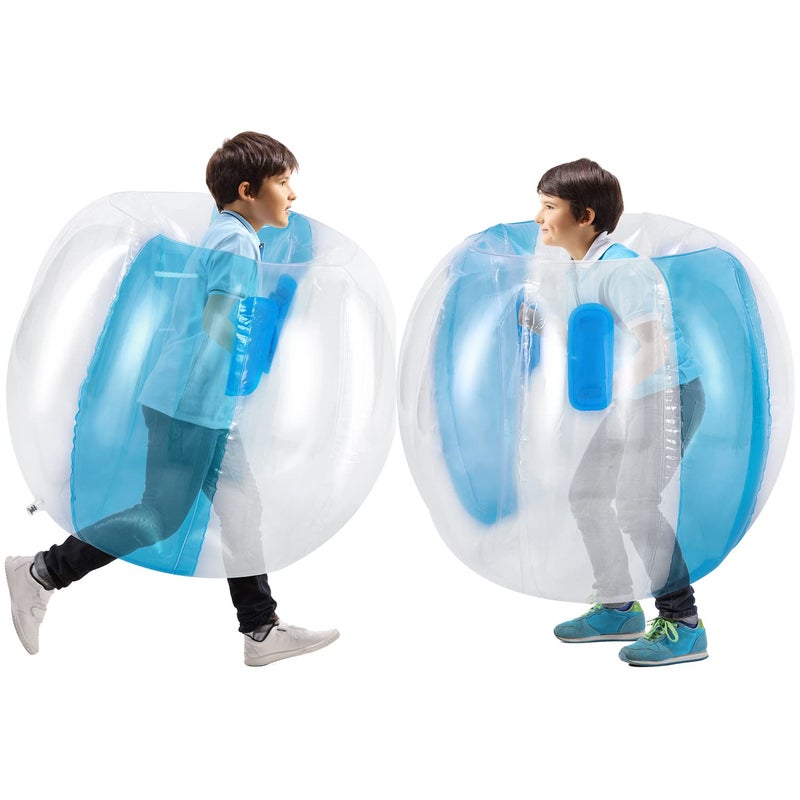 Theefun Bumper Balls, 2 Pack 36inch Inflatable Sumo Ball Bopper Toys for Kids Physical Outdoor Active Play, Giant Human Hamster Knocker Body Zorb Ball, Body Bubble Soccer Ball - Image 1