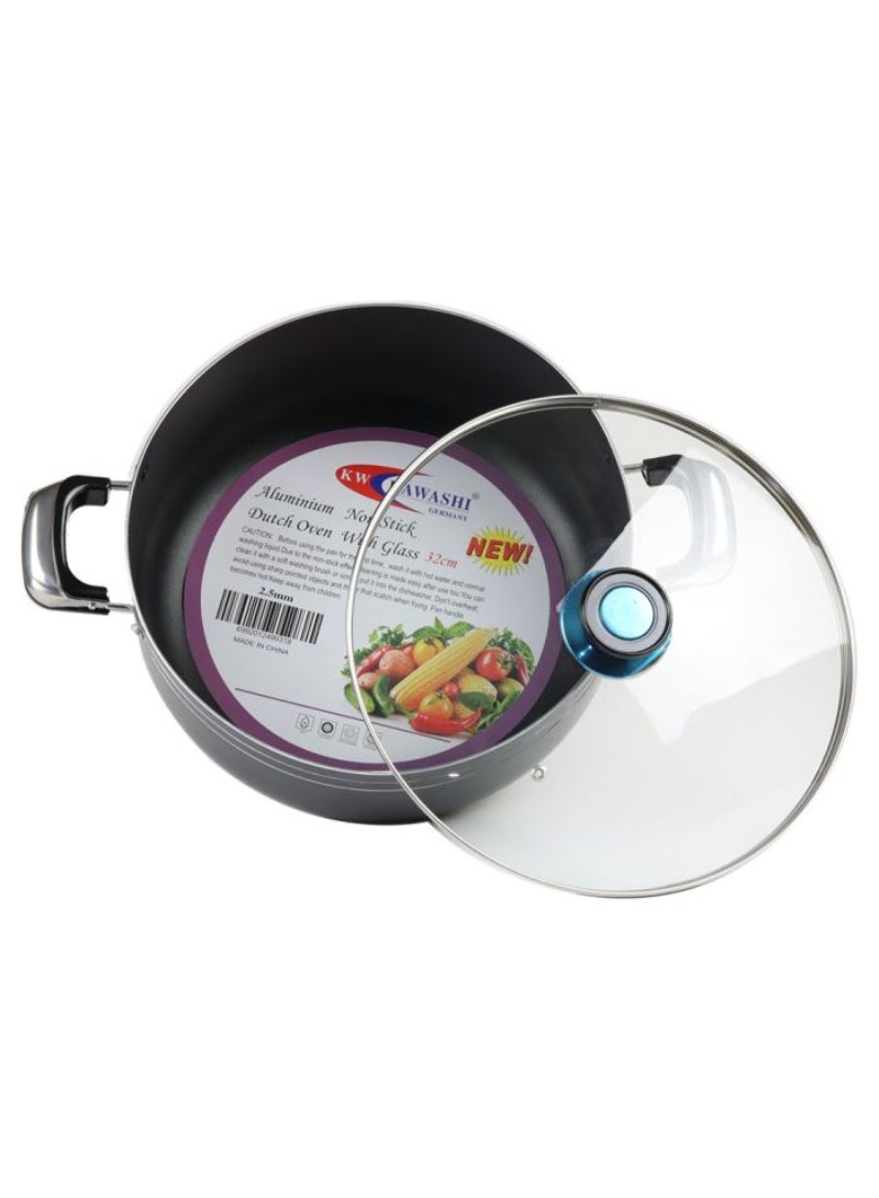 KAWASHI Kawashi'S Non-Stick Dutch Oven For Effortless Cooking Every Kitchen 32Cm 