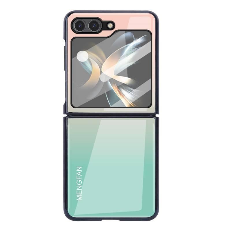غطاء واقي | حماية من السقوط | لون متدرج | مقاوم للصدمات لـ Samsung Galaxy Z Flip 5 | أخضر - Image 1