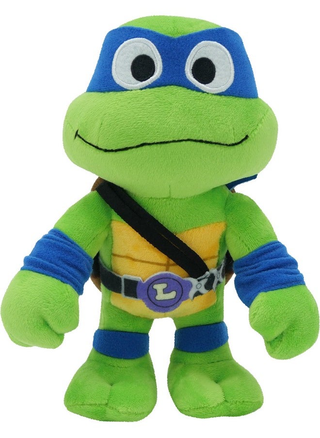 WWE MATTEL Teenage Mutant Ninja Turtles Mutant Mayhem Leonardo 8 Inch Blue Masked Soft Plush Toy Of Tmnt Movie Character Leader Leo  - Image 1