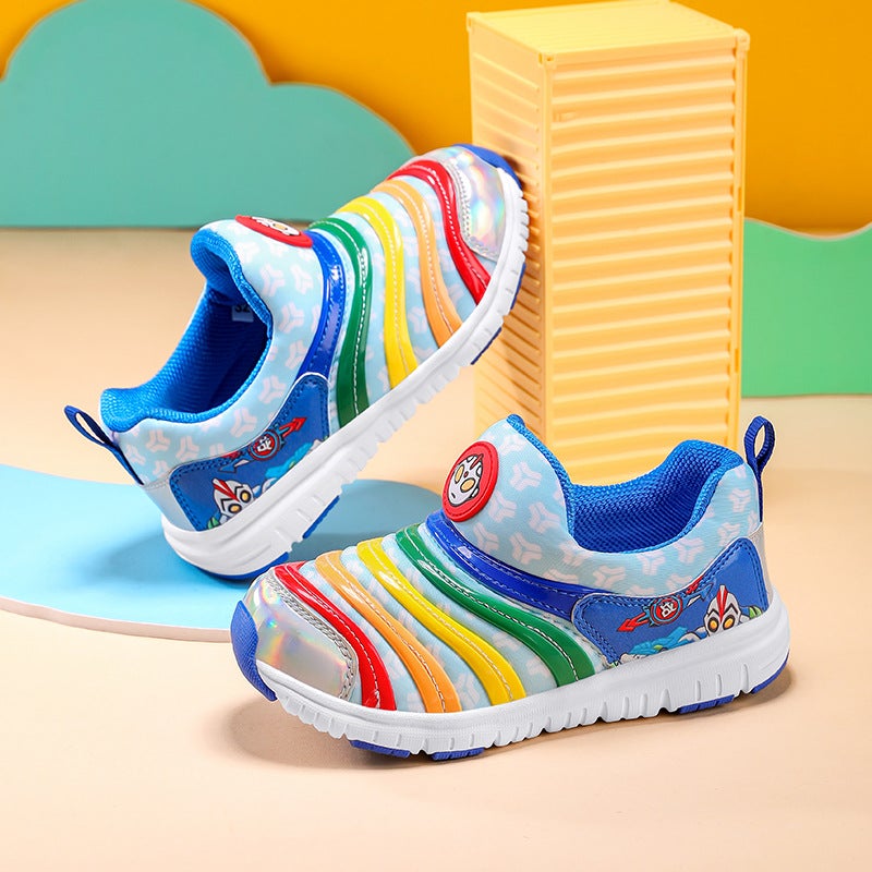 Caterpillar Children'S Shoes Spring And Mesh Breathable Soft Sole Lightweight Small And Medium-Sized Children'S Sports Shoes Baby Shoes - Image 1