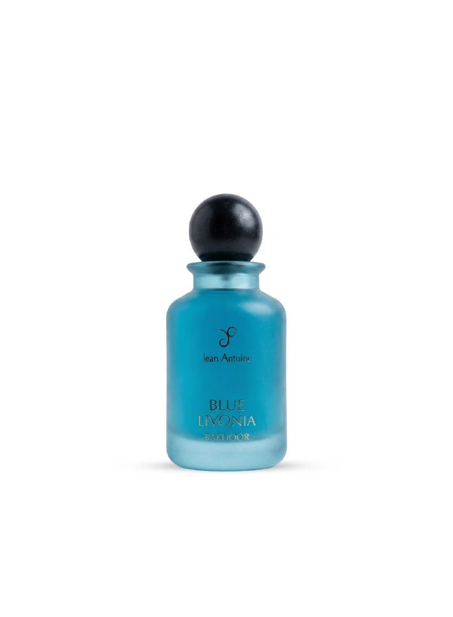Jean Antoine Blue Livonia Bakhoor Eau de Parfum 100ml Unisex Luxury Oriental Woody Incense Perfume Long Lasting Oud Amber Musk Vanilla Floral Saffron Sandalwood Premium Fragrance Gift for Men and Women - Image 2