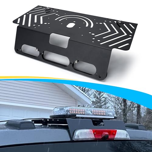 TOPOWN 1-Set Metal Drill-Free Light Bar Cab Mount for Ford F-150 (2015+) for Ford F-250-F-550 (2017+), Fit for Magnetic Light Bar and Magnetic Antenna, Support Bolt-on Mounting, Metal Light Bar Mount - Image 1