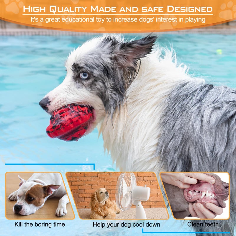 luckdoor Dog Toys to Keep Them Busy,Frozen Treat Dog Enrichment Toys,Slow Food Training to Relieve Boredom and Stimulating,Dog Puzzle Treat Food Dispensing Ball Toy for Small Medium Large Dogs - Image 5