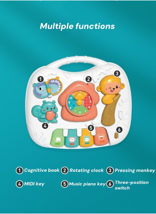 Education Early Development Toys,Learning Musical Table Toys,Educational Learning Activity Table,Multi-Functional Educational Toy Table,Interactive Play Center With Smart Stages Learning Content,Engaging Baby Activity Center For 18 Months(Grey)