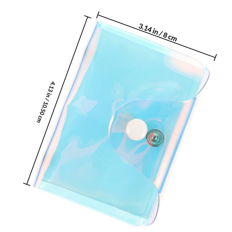 2pcs Holographic Card For Women And Men Multi-Card Holder Compact And Portable Credit Card Storage Organizer Card - Image 2