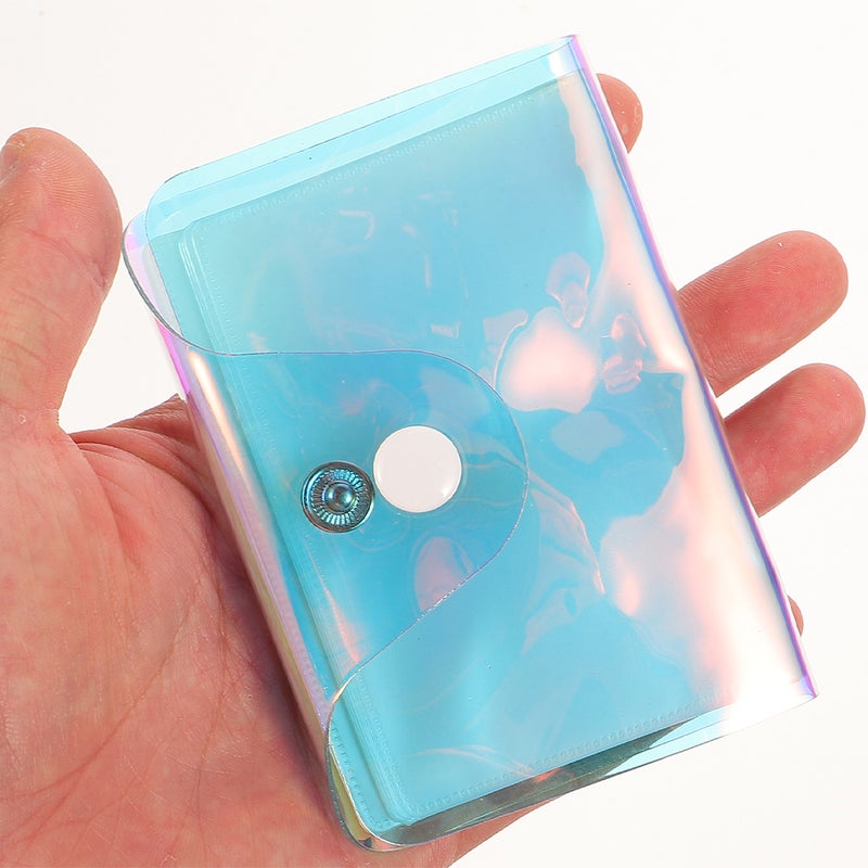 2pcs Holographic Card For Women And Men Multi-Card Holder Compact And Portable Credit Card Storage Organizer Card - Image 5