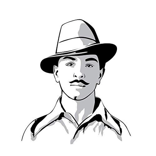 5 Ace Portrait bhagat singh Motivational Poster|Inspirational Poster|Country Love|Religious|Poster About Life|HomeDecorPoster|Poster for Every Room,Office, GYM|(300 GSM_12X18inch_Multicolor) - Image 1