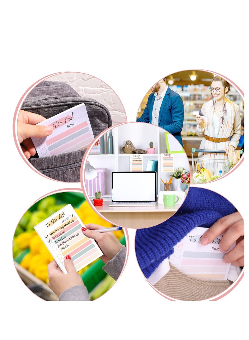 SYOSI To Do List Notepad, 4 Packs 4 X 6 Inches to Do List Planner Sticky Notes, Adhesive Memo Pad Portable Daily Planner for Work Planner, Grocery List, Reminders Personal Organized (200 Sheets) - Image 4