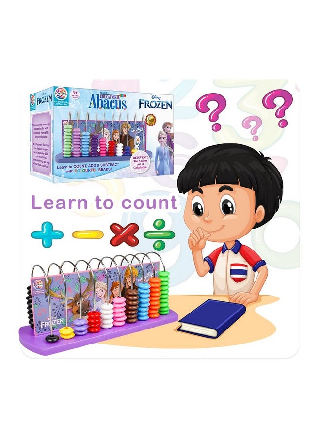 RATNA'S Ratna's Educational Abacus Senior Math's Learning Early Educational Kit Toy for Kids 3+ Years (Theme Frozen)  - Image 3