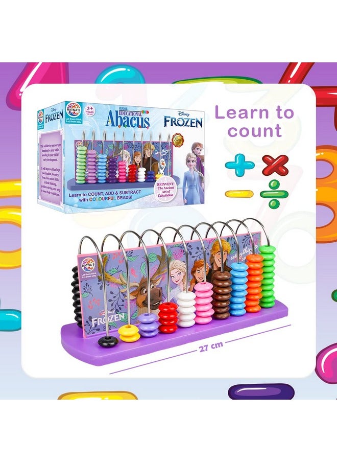 RATNA'S Ratna's Educational Abacus Senior Math's Learning Early Educational Kit Toy for Kids 3+ Years (Theme Frozen)  - Image 4