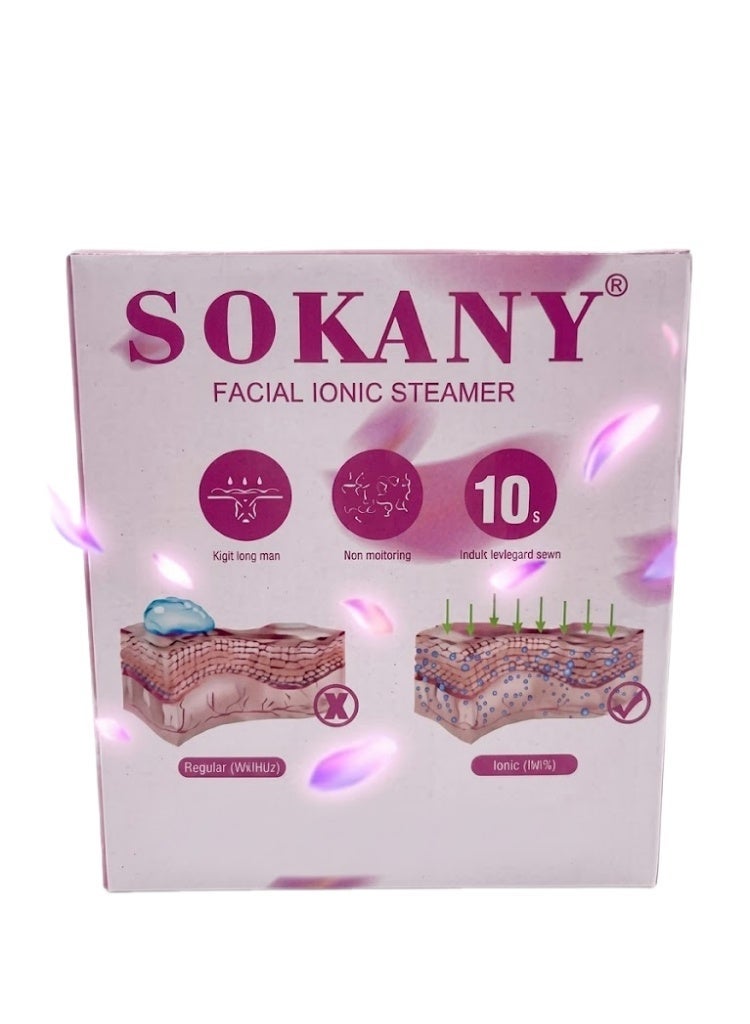 sokany SK-1080 Facial Steamer 140W – Deep Skin Hydration & Pore Cleansing, Warm Steam Technology for Enhanced Radiance & Smoothness, Effectively Removes Dirt, Oil & Impurities, Improves Absorption of Skincare Products, Suitable for All Skin Types, Gentle Spa-Like Facial Care, Easy-to-Use Ergonomic Design, Promotes Softer, Healthier-Looking Skin, Ideal for Everyday Home Use - Image 2