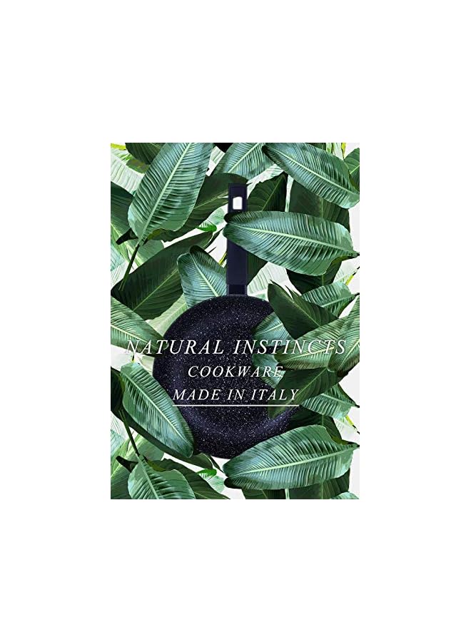 PROMASS Elementi Natura Made in Italy 20cm Granite Nonstick Frying Pan No-Mess No-Fuss Fry Pan Carefree Cookware Frying Pans Dishwasher Safe PFOA & Lead Free Frypan - Image 2