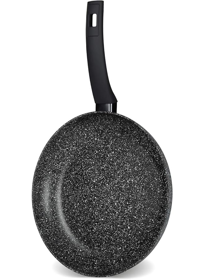 PROMASS Elementi Natura Made in Italy 20cm Granite Nonstick Frying Pan No-Mess No-Fuss Fry Pan Carefree Cookware Frying Pans Dishwasher Safe PFOA & Lead Free Frypan - Image 1