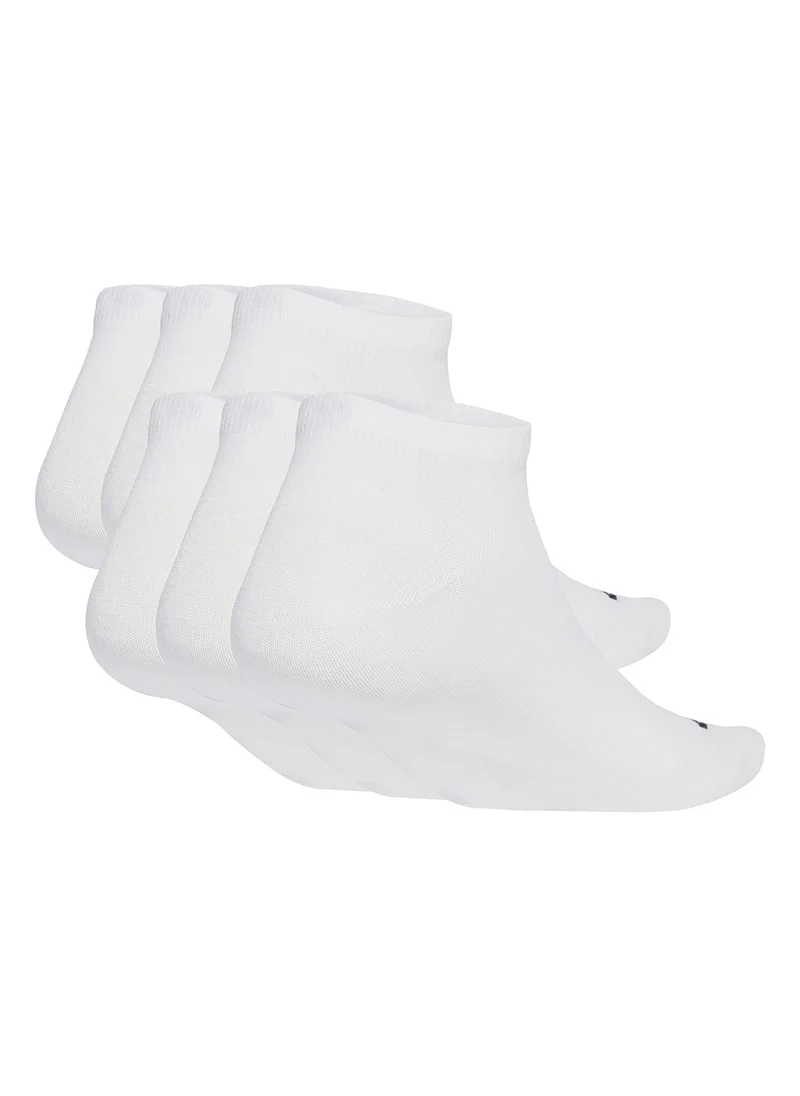 Adidas 6 Pack Linear Cushioned Crew Socks